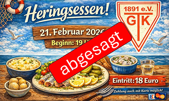 Absage Heringsessen am 21. Februar 2026